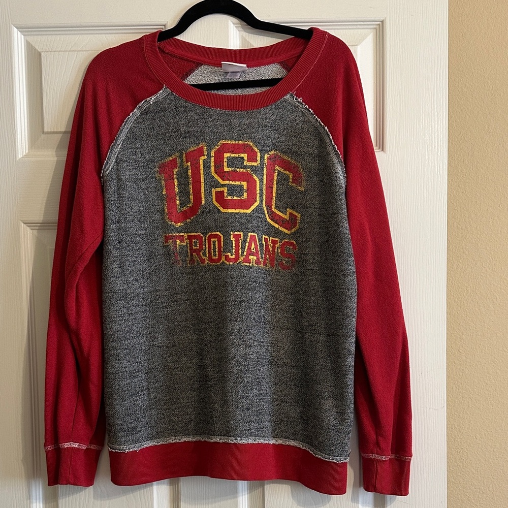 USC Trojans Authentic Apparel Jersey Style Sweatshirt